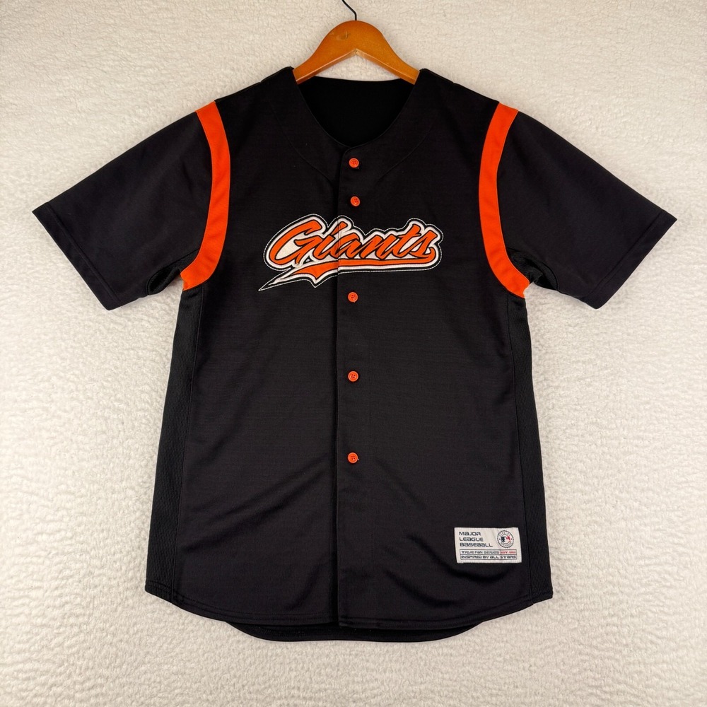 San Francisco Giants MLB Baseball True Fan Jersey Boys Large Black Orange